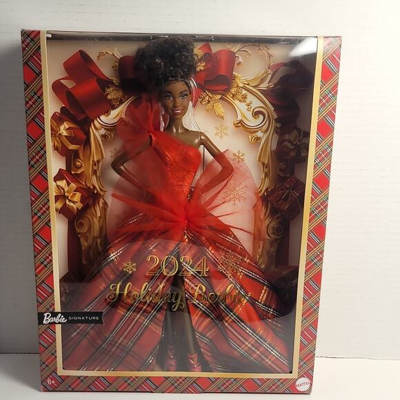 Barbie Signature Doll, 2024 Holiday Fashion Doll New - Picture 8 of 11